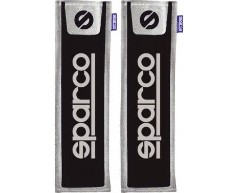 Sparco Set of Seat Belt Covers - Black/Grey