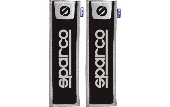 Sparco Set of Seat Belt Covers - Black/Grey