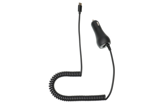 Brodit USB-C Charger 12/24V 2.1A With additional USB A output in the cigarette lighter plug 1A