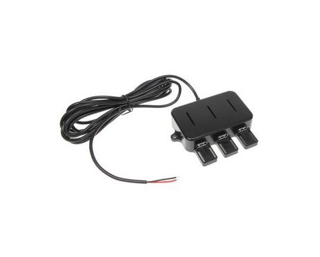 Brodit USB Charger input 12V output 3x 2.1A