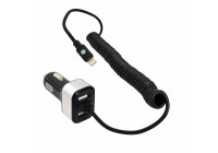 Carpoint 12V/24V 8 Pin/Micro USB Car Charger + 2USB