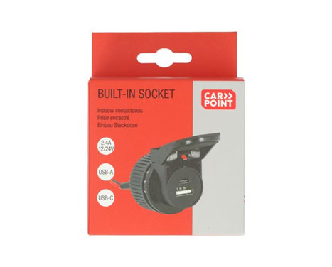 Carpoint Flush-mounted socket USB-A + USB-C 12/24V, Image 3