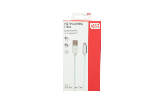 Carpoint USB>Lightning cable 1 meter, Image 2