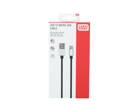 Carpoint USB>Micro USB cable 1 Meter, Image 5