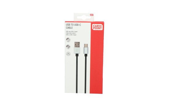 Carpoint USB>USB-C cable 1 meter, Image 2