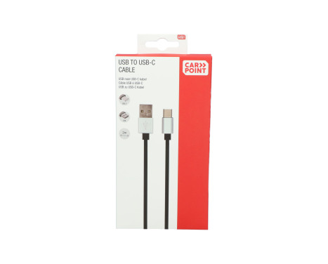 Carpoint USB>USB-C cable 2 Meter, Image 2