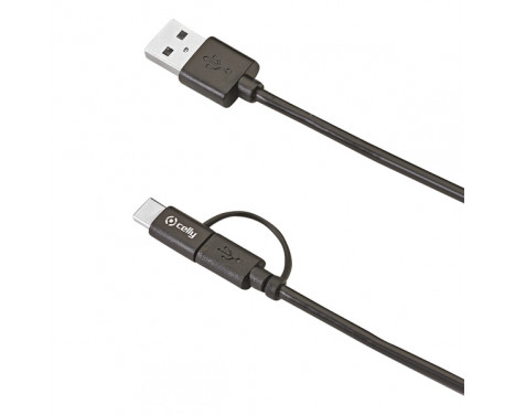 Celly Cable Micro USB-C Adapter 1 meter