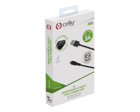 Celly Cable USB-C 2 meters black, Image 2
