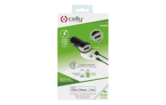 Celly Car Charger MFI USB 2.4A black, Image 2