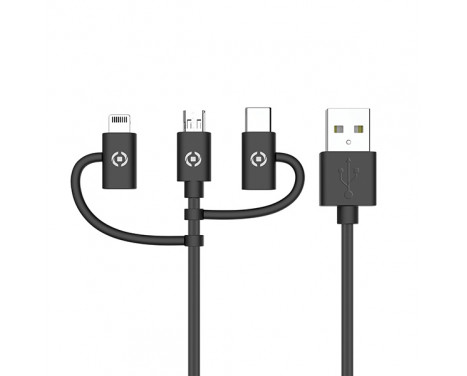 Celly Data cable 3-in-1 Micro-usb + Mfi + Usb-c 100 Cm, Image 2