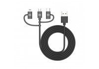 Celly Data cable 3-in-1 Micro-usb + Mfi + Usb-c 100 Cm