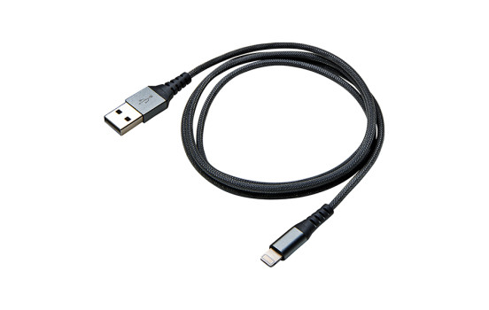 Celly Data cable Lightning Nylon 1 meter black, Image 2