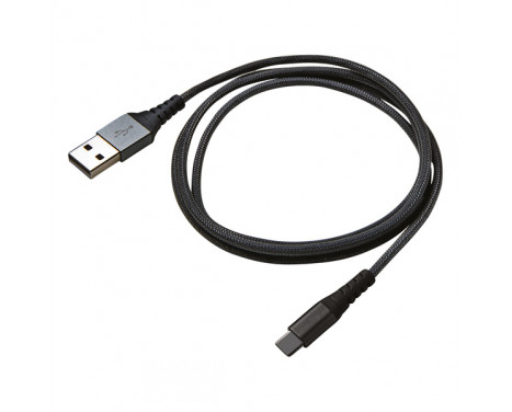 Celly Data Cable USB-C Nylon 1 Meter Black