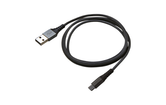 Celly Data Cable USB-C Nylon 1 Meter Black