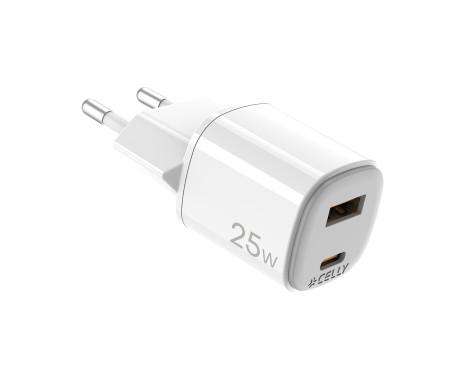Celly Home Charger USB-A + USB-C 25W