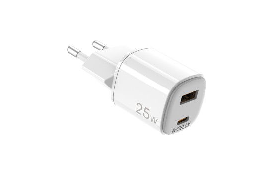 Celly Home Charger USB-A + USB-C 25W
