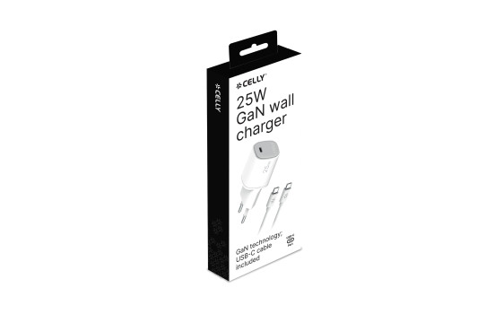 Celly Home charger + USB-C > USB-C cable 25W, Image 2