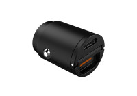 Celly Mini Car Charger 1 USB + 1 USB-C 30W