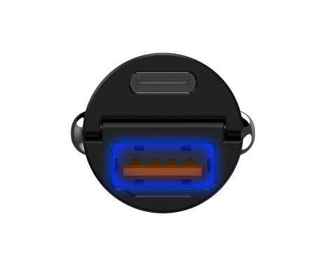 Celly Mini Car Charger 1 USB + 1 USB-C 30W, Image 2