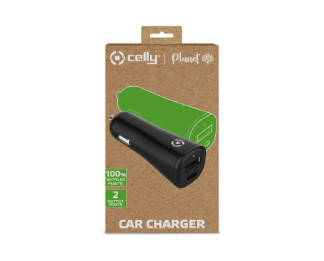 Celly Planet Car Charger USB-A + USB-C, Image 3