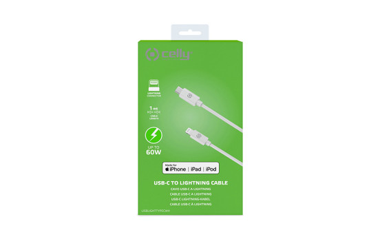 Celly USB-C - Lightning MFI cable