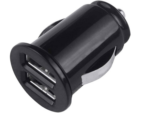 Grab 'n Go - 2.4A/12W Dual USB-A Car Charger - Black