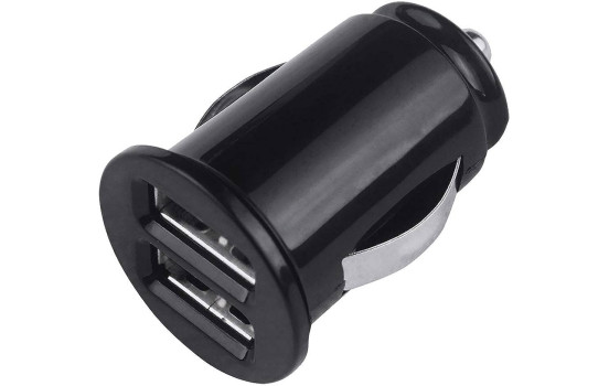 Grab 'n Go - 2.4A/12W Dual USB-A Car Charger - Black