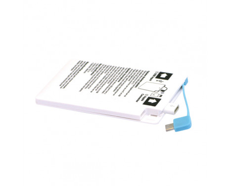 GrabNGo Powerbank card2600mAh white
