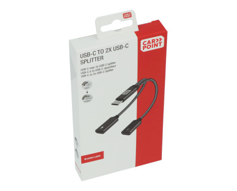 Carpoint 2 in 1 Adapter USB-C > 2X USB-C Splitter, Image 4