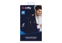 Celly Earphones Stereo 3.5mm black.