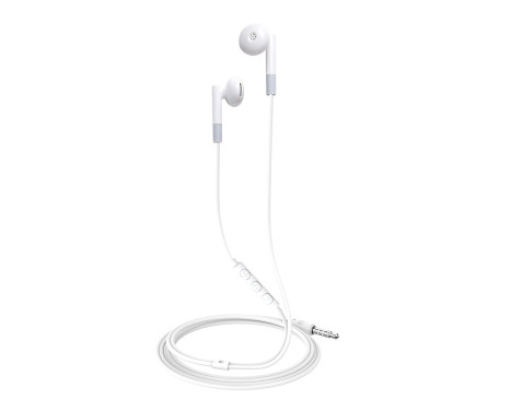 Celly UP300 Stereo Earphones 3.5mm White, Image 2