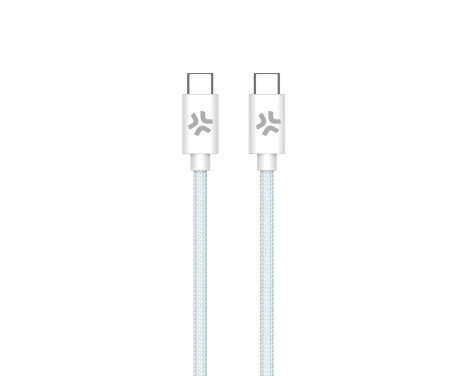 Celly USB-C > USB-C Cotton Braided Cable 1.5 meters Blue, Image 2