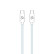 Celly USB-C > USB-C Cotton Braided Cable 1.5 meters Blue, Thumbnail 2