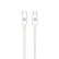 Celly USB-C > USB-C Cotton Braided Cable 1.5 meters Green