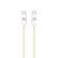Celly USB-C > USB-C Cotton Braided Cable 1.5 meters Yellow, Thumbnail 3