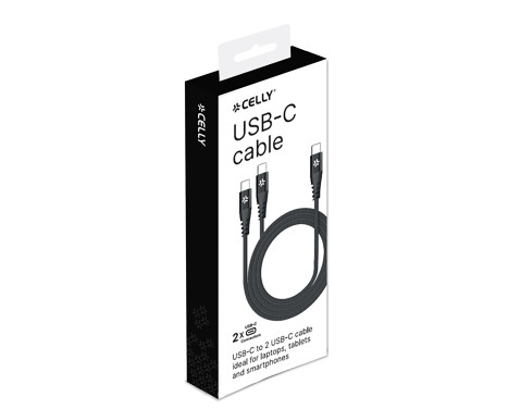 Celly USB-C to Dual USB-C Cable