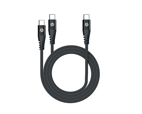 Celly USB-C to Dual USB-C Cable, Image 2