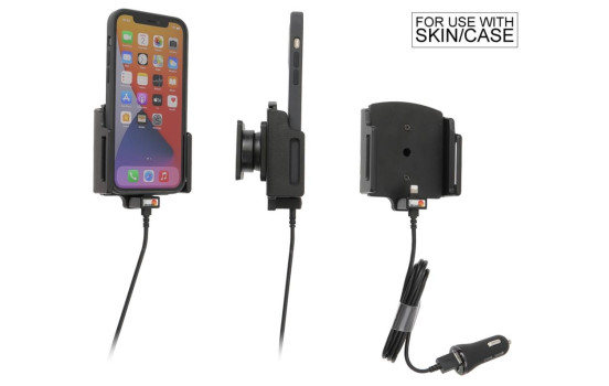 Apple iPhone 12 / 12 Pro / 12 Pro Max / 13 / 13 Pr Active adjustable holder with 12V USB sig-plug