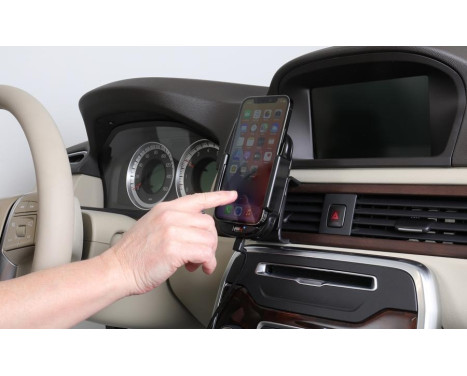 Apple iPhone 12/ 12 Pro Qi Wireless Active Adjustable Holder with 12V USB Plug, Image 2