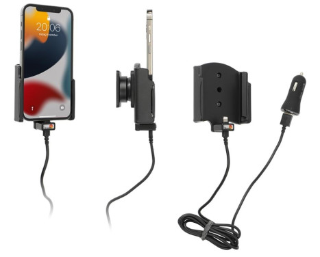 Apple iPhone 13/14/ Pro, Active holder with 12V USB SIG plug