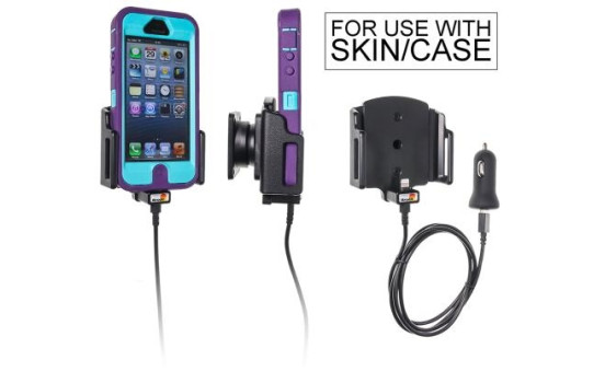 Apple iPhone 5 / 5S / SE Active adjustable holder with 12V USB plug