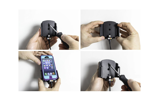 Apple iPhone 5 / 5S / SE Active adjustable holder with 12V USB plug, Image 5