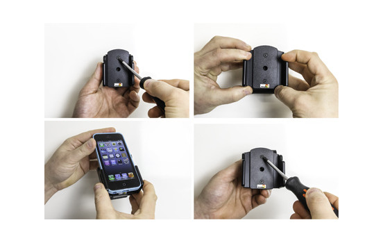 Apple iPhone 5 / SE Passive adjustable holder with swivel mount. With cover, Image 5