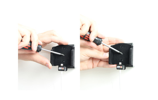 Apple iPhone 5 / SE Passive holder. Original lightning cable with Belkin USB 12/24V plug, Image 3