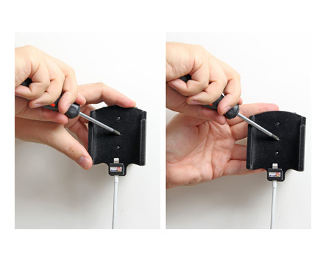 Apple iPhone 6 / 6S Passive holder. Original lightning to 30-pin adapter cable (Upholstered), Image 3