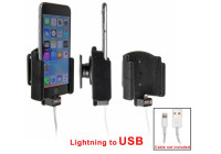 Apple iPhone 6S / 7 Passive holder. For original Apple lightning to USB cable (Upholstered)