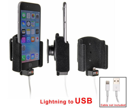 Apple iPhone 6S / 7 Passive holder. For original Apple lightning to USB cable (Upholstered)