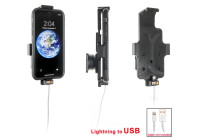 Apple iPhone X / XS Passive holder. Original Apple lightning to USB cable (with skin)