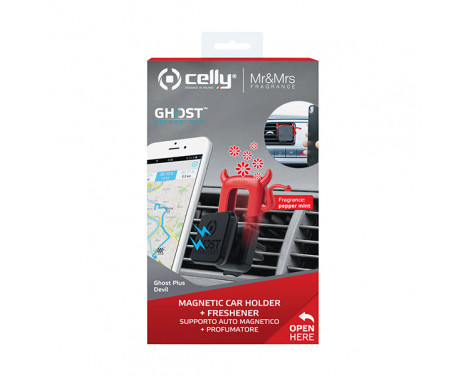 Celly Magnetic Holder Ghost Plus + Air freshener Devil, Image 2