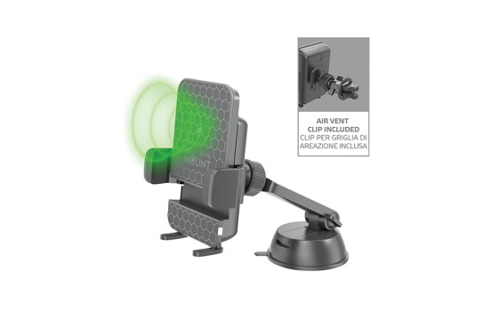 Celly Mount Wireless Charge Car Holder Black